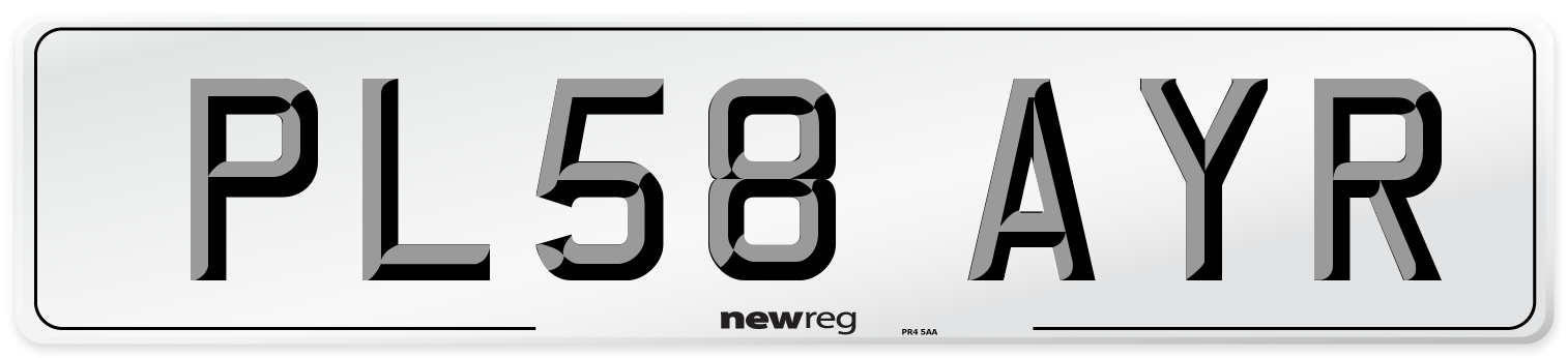 PL58 AYR Number Plate from New Reg